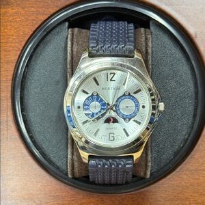 Montana Silver and Blue Quartz Watch